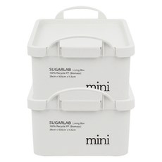 SUGARLAB 甘蔗收納箱, 白色, 2個