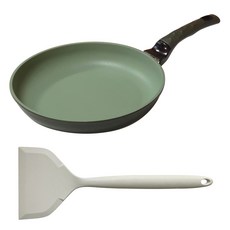 키친아트 인덕션 자이언트 IH 후라이팬 + 실리콘 뒤집개 대형 세트, 32cm, 1세트