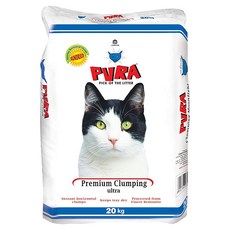 PURA 普拉 優質超凝結大地礦砂，無香味，大地棕色顆粒，貓砂，20kg, 1包