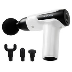 닥터웰 미니 마사지건 + 파우치 세트, 화이트, DR-2005