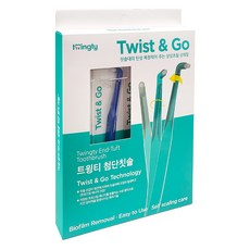 twingty 尖端牙刷4件組, 1套, 0.4cm