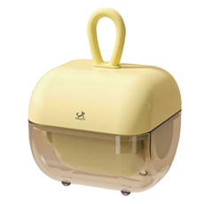 딩동펫 반려동물 롤러 휴대용 반영구 미니 돌돌이 크림옐로우 본품, 1개