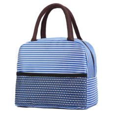 탑피아 심플 보온보냉가방, 블루, 1개