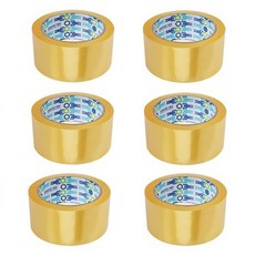 우림 경포장 박스테이프 투명 57mic x 48mm x 50m, 6개