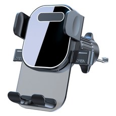 하우즈룸 송풍구형 차량용 핸드폰 거치대 10 x 7.4 x 14 cm HR4, 1개, 블랙