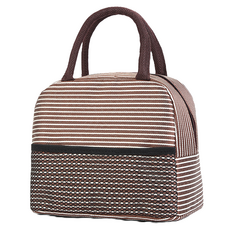 탑피아 심플 보온보냉가방, 브라운, 1개