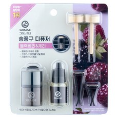 불스원 뉴 그라스 미니 송풍구 차량용 디퓨저 10ml 본품 + 10ml 리필, 블랙베리 & 체리, 1세트