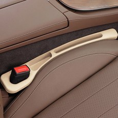 씨티알 자동차 틈새 쿠션 2종 세트, 베이지, 1세트