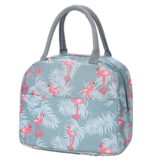 미소로운 피크닉 도시락가방, 그레이 플라밍고, 1개