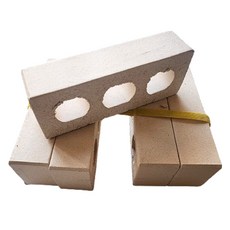 위드블럭 황토벽돌 구운 모던벽돌, 화이트 크림, 5개