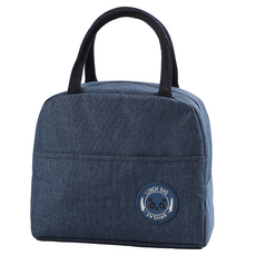 微笑野餐便當袋, 海軍藍, 1個