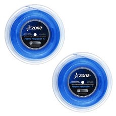 존스 헥스플로전 17 육각 테니스 스트링, 블루, 2개