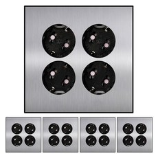 Boedam 4孔 嵌入式插座, 5個