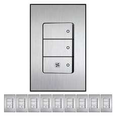 Boedam 內建排風扇跳線 三聯開關, 10個