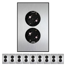 Boedam 2孔 埋入式插座, 10個