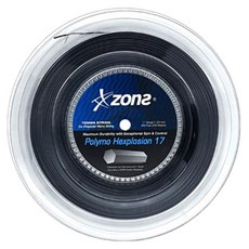 zons Hexflo 17 六角網球線, 黑色, 1個