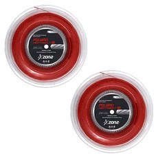 zons HEPTABOLT 18扭轉網球拍線, 紅色, 2個