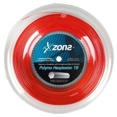 zons Hexploding 18六角網球拍線, 紅色, 1個