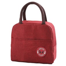 微笑野餐便當袋, 酒紅色, 1個