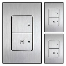 보에담 환풍기 점프선 내장 2구 스위치, 3개