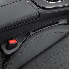 씨티알 자동차 틈새 쿠션 2종 세트, 블랙, 1세트 블랙, 1세트