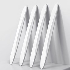 씨티알 차량용 범퍼 곡면 도어가드 쿠션형, 화이트, 4개