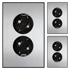 Boedam 2孔 埋入式插座, 3個