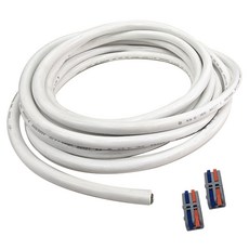 One Stop 裁切VCTF電線 白色 20m + 2P槓桿式連接器 2入組 1.5SQ X 2C, 1套