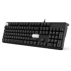 HANSUNG SUPERSTORE 電競有線機械式鍵盤, 黑色, GK204, 紅軸