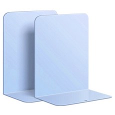 동아피엠에스 L자형 금속 북엔드 책 거치대 2p, 스카이