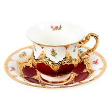 Cheerful Adel 1人咖啡杯組, 1套, 紅色