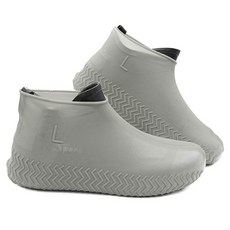 온트리 실리콘 신발 방수커버 M, 그레이, 1세트