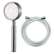 World Clean Allstain Tornado蓮蓬頭+PVC防垢軟管2m組, 銀色, 1組