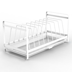 B-towin 簡潔碗盤收納架 B型 碗盤架, 白色, 1個