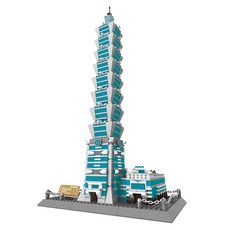 ATTO BLOCK 台北101 相容積木 5221wg, 1個, 混合顏色