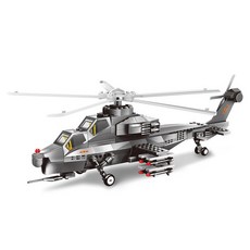 아토블럭 WANGE 아파치헬기 호환블럭 4002wg, 혼합색상, 1개