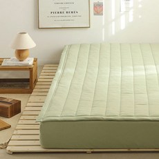 FLORA 日常半超細纖維鬆緊帶床墊, 綠色