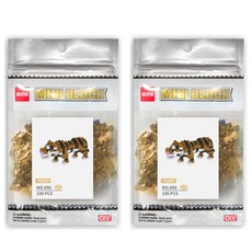 닥터스타 호랑이D 나노블럭 696-A8dr, 혼합색상, 2개