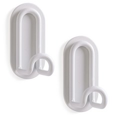 Ohmaddang 馬卡龍色免釘U型掛鉤, 2個, 灰色