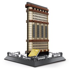 ATTO BLOCK Flat Iron Building 相容積木 4220wg, 混合色