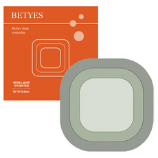 베티에스 프리미엄 마그넷 3단 분리형 실리콘 냄비받침, 그레이, 1개