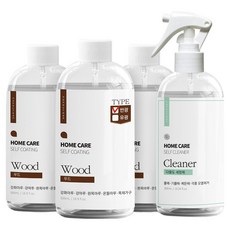 nano clean 48坪用 半光澤地板鍍膜劑 基本套組 木質鍍膜劑 3入 + 多用途清潔劑套組, 1套