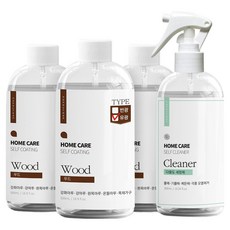 nano clean 48坪用 亮光地板鍍膜劑 基本套組 木質鍍膜劑 3入 + 多用途清潔劑組合, 1套