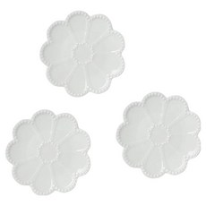 現代羅馬浮雕盤 小 15 x 1.8 cm, 白色, 單品, 3個