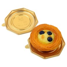 Inp 切片蛋糕底托 八角 8號 8cm, 50個, 金色