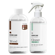 nano clean 16坪用半光澤地板鍍膜劑基本套組 木質鍍膜劑 + 多用途清潔劑組合, 1套