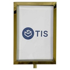 TIS 차단봉 안내판 꽂이 세로형, 골드, 1개