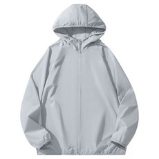 언헤브 남성용 깔끔한 솔리드 바람막이 점퍼