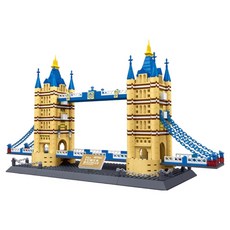 왕지 타워브릿지 호환블럭 5215wg, 혼합색상, 1개