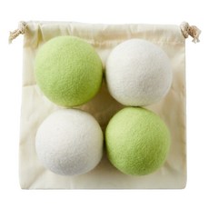Modern House 洗衣烘衣羊毛球 2款 x 2入組, 霓虹綠, 1套